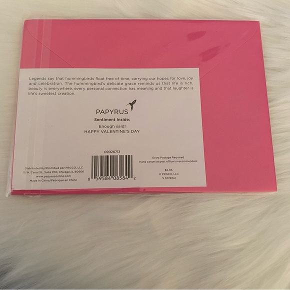 3/$15 NWT Sexy! “Enough said! Happy Valentine’s Day” Papyrus Valentine’s Card. - Picture 2 of 3